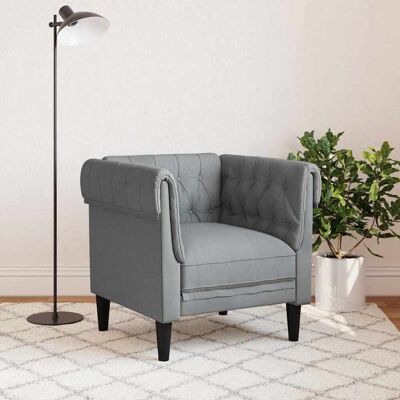 vidaXL Bank Lichtgrijs 78,5 x 74,5 x 74,5 cm Polyester vidaXL Bank Lichtgrijs 78,5 x 74,5 x 74,5 cm Polyester
