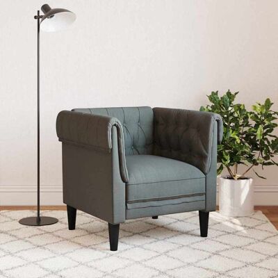 vidaXL Bank Donkergrijs 78,5 x 74,5 x 74,5 cm Polyester vidaXL Bank Donkergrijs 78,5 x 74,5 x 74,5 cm Polyester