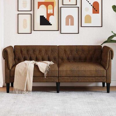 vidaXL Bank Bruin 182,5 x 74,5 x 74,5 cm Polyester vidaXL Bank Bruin 182,5 x 74,5 x 74,5 cm Polyester