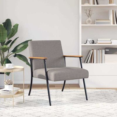 vidaXL Fauteuil Taupe Stof vidaXL Fauteuil Taupe Stof
