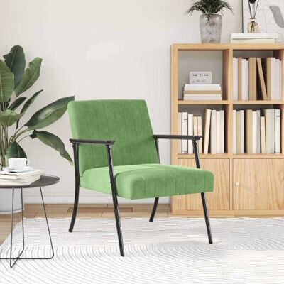 vidaXL Fauteuil Lichtgroen 59 x 75 x 78 cm Fluweel vidaXL Fauteuil Lichtgroen 59 x 75 x 78 cm Fluweel
