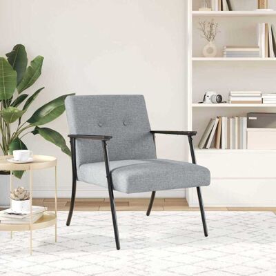 vidaXL Fauteuil Lichtgrijs Stof vidaXL Fauteuil Lichtgrijs Stof