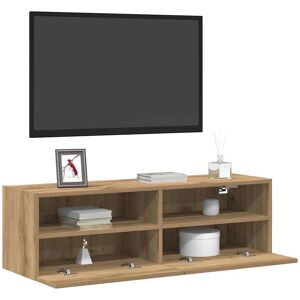 Vidaxl Natuurhout Eiken 100x30x30 cm TV Meubel - TV Meubel Vidaxl Natuurhout Eiken 100x30x30 cm TV Meubel - TV Meubel