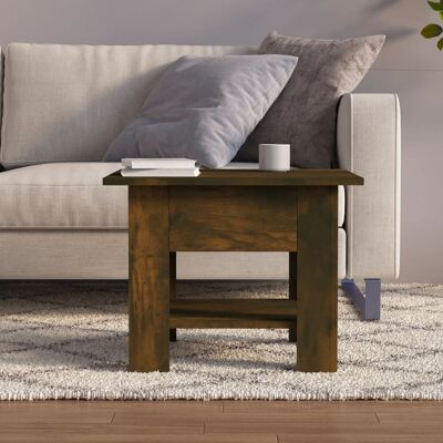 vidaXL - Salontafel Gerookt Eikenhout - Gerookt Eiken - 55x55x42 cm vidaXL - Salontafel Gerookt Eikenhout - Gerookt Eiken - 55x55x42 cm