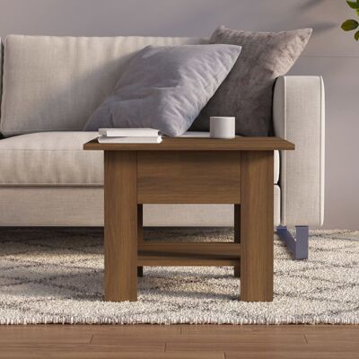 vidaXL Bruine Eiken Salontafel - Salontafel vidaXL Bruine Eiken Salontafel - Salontafel