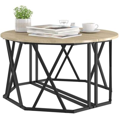 vidaXL Eikenhout Sonoma Rechthoekige salontafel - Salontafel vidaXL Eikenhout Sonoma Rechthoekige salontafel - Salontafel