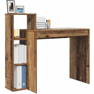 vidaXL Bureau met plank Oud Hout 100 x 40 x 90 cm Bewerkt hout vidaXL Bureau met plank Oud Hout 100 x 40 x 90 cm Bewerkt hout