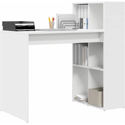 vidaXL Bureau Wit Bewerkt hout 108 x 55 x 103.5 cm vidaXL Bureau Wit Bewerkt hout 108 x 55 x 103.5 cm
