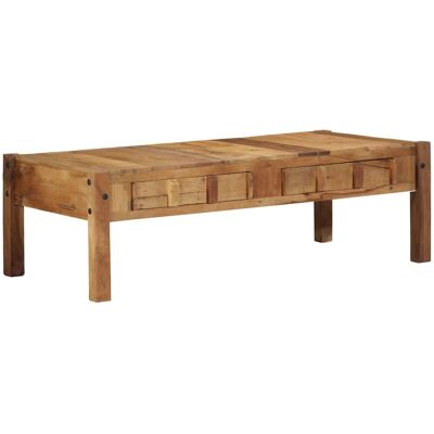 Vidaxl - Salontafel 110x55x35 cm massief hout natuurlijk eiken Vidaxl - Salontafel 110x55x35 cm massief hout natuurlijk eiken