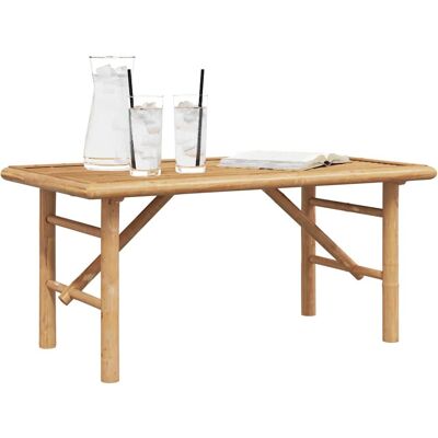 vidaXL Natuurlijk Bambus Salontafel - Rechthoekig Minimalistisch Ontwerp vidaXL Natuurlijk Bambus Salontafel - Rechthoekig Minimalistisch Ontwerp