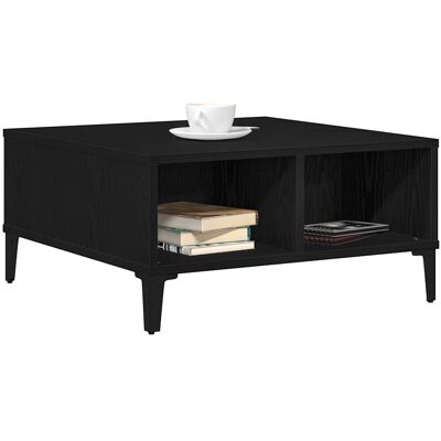 vidaXL Zwarte eiken salontafel - Salontafel vidaXL Zwarte eiken salontafel - Salontafel