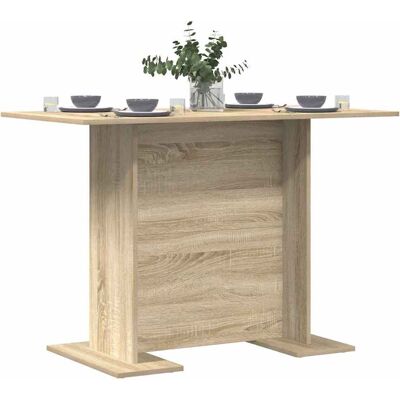 Vidaxl Sonoma Eettafel - Hout Elegant Minimalistisch Stijl Vidaxl Sonoma Eettafel - Hout Elegant Minimalistisch Stijl