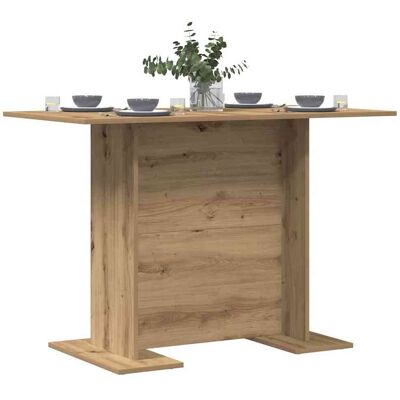 Vidaxl Artisan Eiken Rechthoekige Eettafel - Eettafel Vidaxl Artisan Eiken Rechthoekige Eettafel - Eettafel