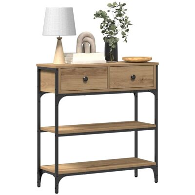 vidaXL - Oak Console Table - 72.5x25x75 cm - Oak - Table vidaXL - Oak Console Table - 72.5x25x75 cm - Oak - Table