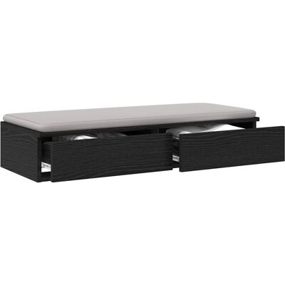 Vidaxl Zwarte houten bedlade - Bed type Vidaxl Zwarte houten bedlade - Bed type