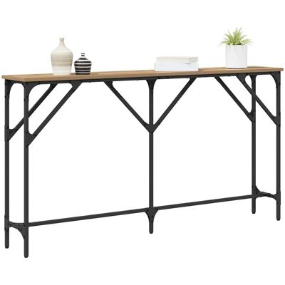 vidaXL Wandtafel artisanaal eikenkleurig 140 x 23 x 75 cm vidaXL Wandtafel artisanaal eikenkleurig 140 x 23 x 75 cm