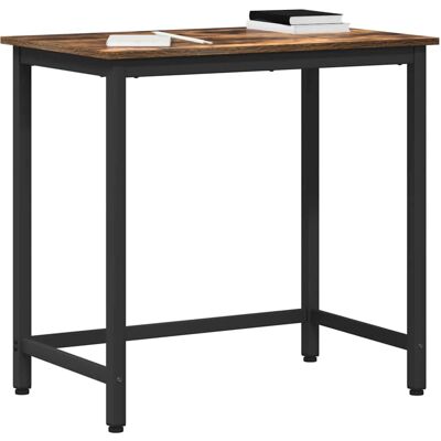 vidaXL Tafel Gerookt eiken 100 x 50 x 76,5 cm Engineered hout en staal vidaXL Tafel Gerookt eiken 100 x 50 x 76,5 cm Engineered hout en staal
