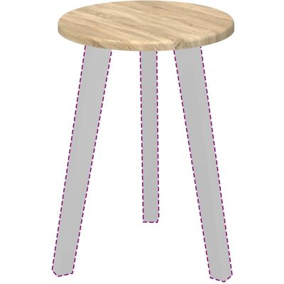 vidaXL Tafelblad Ø 30 x 1,5 cm Rond Bewerkt hout Sonoma Eiken vidaXL Tafelblad Ø 30 x 1,5 cm Rond Bewerkt hout Sonoma Eiken