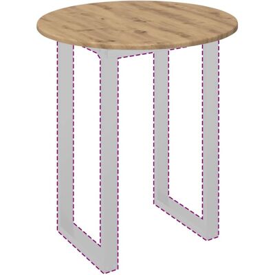vidaXL Tafelblad Ø 60 x 1,5 cm Rond Bewerkt hout Artisanaal eiken vidaXL Tafelblad Ø 60 x 1,5 cm Rond Bewerkt hout Artisanaal eiken