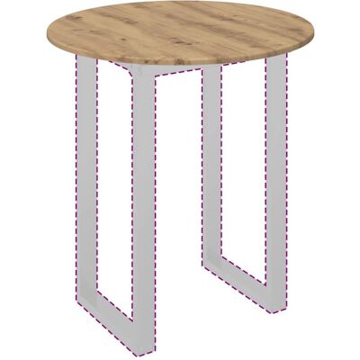 vidaXL Tafelblad Ø 70 x 1,5 cm Rond Bewerkt hout Artisanaal eiken vidaXL Tafelblad Ø 70 x 1,5 cm Rond Bewerkt hout Artisanaal eiken