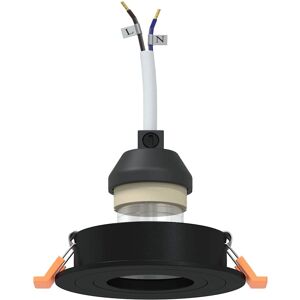 vidaXL 12 stuks Ronde GU10 Zwarte Inbouwspots - Verlichting vidaXL 12 stuks Ronde GU10 Zwarte Inbouwspots - Verlichting