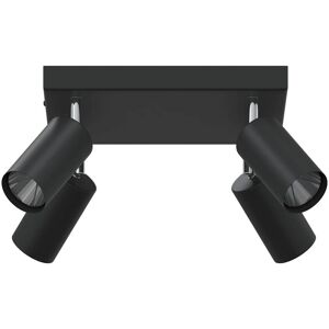 vidaXL Plafondspot met schijnwerpers Zwart 26 x 26 x 16 cm Metaal vidaXL Plafondspot met schijnwerpers Zwart 26 x 26 x 16 cm Metaal