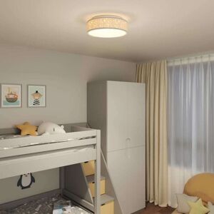 vidaXL Grijze Stoffen Ø38 x 13,5 cm Decoratieve Ster Plafondlamp - Plafonnier vidaXL Grijze Stoffen Ø38 x 13,5 cm Decoratieve Ster Plafondlamp - Plafonnier