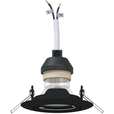 vidaXL Zwart 24 LED Inbouwverlichtingsset - Modern Interieur vidaXL Zwart 24 LED Inbouwverlichtingsset - Modern Interieur