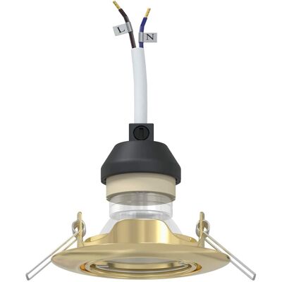 VIDAXL - Inbouwspots 6 stuks Goud Ø90 mm GU10 Modern Verlichtingsset VIDAXL - Inbouwspots 6 stuks Goud Ø90 mm GU10 Modern Verlichtingsset