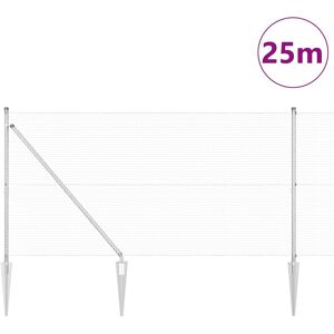 vidaXL Gegalvaniseerd Stalen Schermset - 13 Pickets 1.2x25 m - Fence vidaXL Gegalvaniseerd Stalen Schermset - 13 Pickets 1.2x25 m - Fence