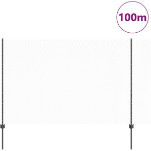 Stalen Omheining Set - Grijze Hexagonale 5 Panelen 160cm - Buiten Stalen Omheining Set - Grijze Hexagonale 5 Panelen 160cm - Buiten