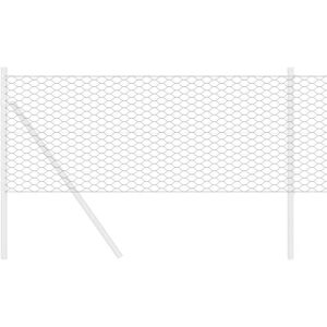 Vidaxl - Zeshoekige Grijze Tuinhek 0.4x50 m Staal Vidaxl - Zeshoekige Grijze Tuinhek 0.4x50 m Staal