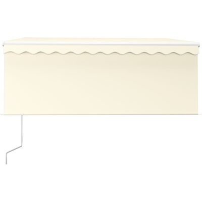VIDAXL Uitrollende zonnescherm met windsensor - 3,5x2,5m - Crème VIDAXL Uitrollende zonnescherm met windsensor - 3,5x2,5m - Crème