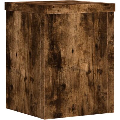 vidaXL Plantenstandaard Gerookt Eiken 15x15x20 cm - Planten Type vidaXL Plantenstandaard Gerookt Eiken 15x15x20 cm - Planten Type