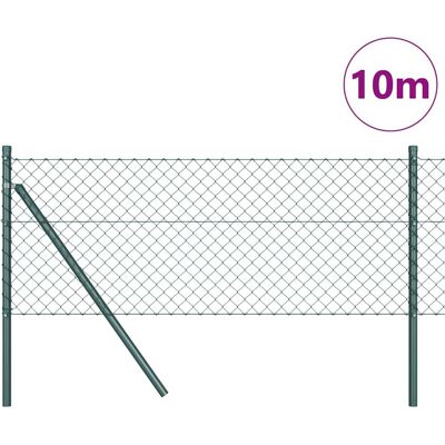 vidaXL Kettinglink Hek Grondbevestiging 10 x 0,6 m PVC-Coated Staal vidaXL Kettinglink Hek Grondbevestiging 10 x 0,6 m PVC-Coated Staal