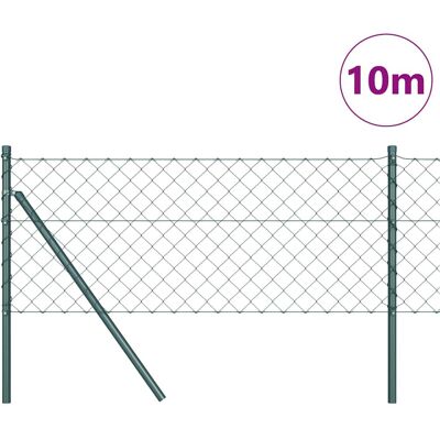 vidaXL Kettinglink Hek Grondbevestiging 10 x 0,6 m PVC-Coated Staal vidaXL Kettinglink Hek Grondbevestiging 10 x 0,6 m PVC-Coated Staal