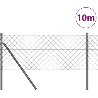 vidaXL Kettinglink Hek Grondbevestiging 10 x 0,4 m PVC-Coated Staal vidaXL Kettinglink Hek Grondbevestiging 10 x 0,4 m PVC-Coated Staal