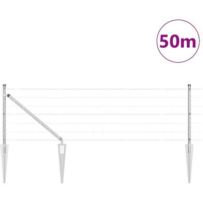 vidaXL Buiten Euro Hek met Punten 50 x 0,4 m Gegalvaniseerd staal Mesh vidaXL Buiten Euro Hek met Punten 50 x 0,4 m Gegalvaniseerd staal Mesh