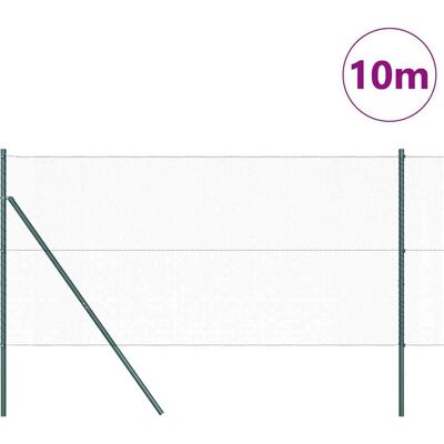 vidaXL Hexagonale Fence Grondfixatie 10 x 1 m PVC-Coated Staal Groen vidaXL Hexagonale Fence Grondfixatie 10 x 1 m PVC-Coated Staal Groen