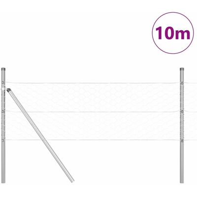 vidaXL Hexagonale Fence Grondfixatie 10 x 0,4 m Gegalvaniseerd staal vidaXL Hexagonale Fence Grondfixatie 10 x 0,4 m Gegalvaniseerd staal