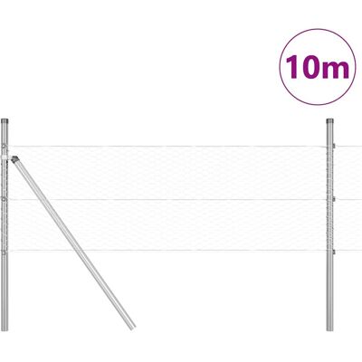 vidaXL Hexagonale Fence Grondfixatie 10 x 0,5 m Gegalvaniseerd staal vidaXL Hexagonale Fence Grondfixatie 10 x 0,5 m Gegalvaniseerd staal