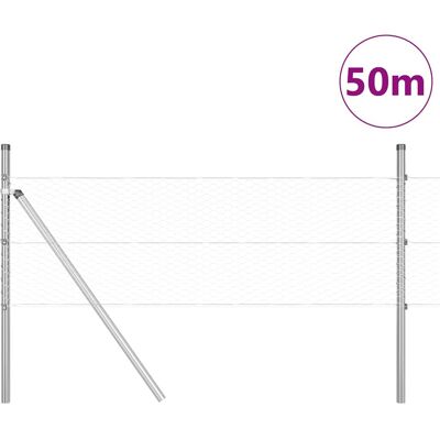 vidaXL Hexagonale Fence Grondfixatie 50 x 0,4 m Gegalvaniseerd staal vidaXL Hexagonale Fence Grondfixatie 50 x 0,4 m Gegalvaniseerd staal