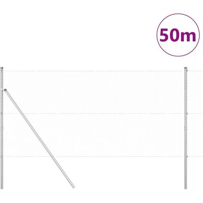 vidaXL Hexagonale Fence Grondfixatie 50 x 1 m Gegalvaniseerd staal vidaXL Hexagonale Fence Grondfixatie 50 x 1 m Gegalvaniseerd staal