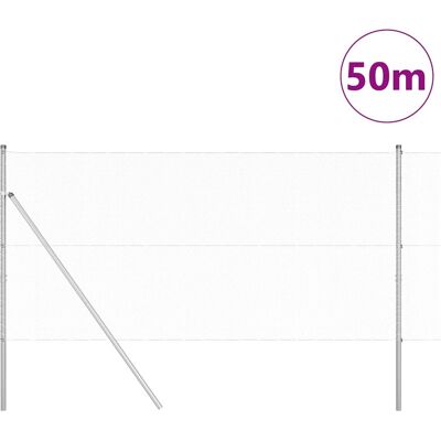 vidaXL Hexagonale Fence Grondfixatie 50 x 1,4 m Gegalvaniseerd staal vidaXL Hexagonale Fence Grondfixatie 50 x 1,4 m Gegalvaniseerd staal