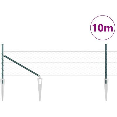 vidaXL Hexagonale Schutting met Palen 10 x 0,4 m PVC-Coated Staal Mesh vidaXL Hexagonale Schutting met Palen 10 x 0,4 m PVC-Coated Staal Mesh