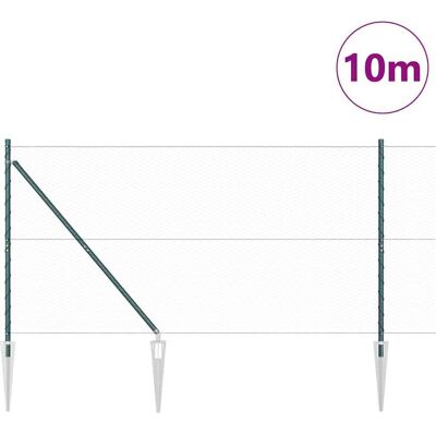 vidaXL Hexagonale Schutting met Palen 10 x 1,4 m PVC-Coated Staal Mesh vidaXL Hexagonale Schutting met Palen 10 x 1,4 m PVC-Coated Staal Mesh