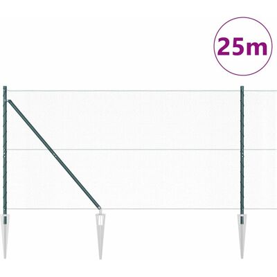 vidaXL Hexagonale Schutting met Palen 25 x 1,4 m PVC-Coated Staal Mesh vidaXL Hexagonale Schutting met Palen 25 x 1,4 m PVC-Coated Staal Mesh