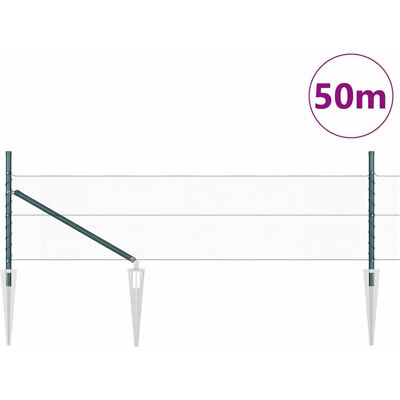 vidaXL Hexagonale Schutting met Palen 50 x 0,4 m PVC-Coated Staal Mesh vidaXL Hexagonale Schutting met Palen 50 x 0,4 m PVC-Coated Staal Mesh