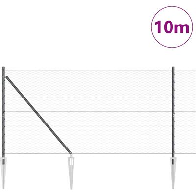 vidaXL Hexagonale Schutting met Palen 10 x 1,4 m PVC-Coated Staal Mesh vidaXL Hexagonale Schutting met Palen 10 x 1,4 m PVC-Coated Staal Mesh