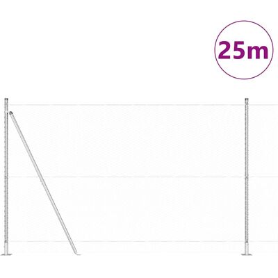 vidaXL Hexagonale omheining met betonnen basis 25 x 1,4 m Mesh vidaXL Hexagonale omheining met betonnen basis 25 x 1,4 m Mesh
